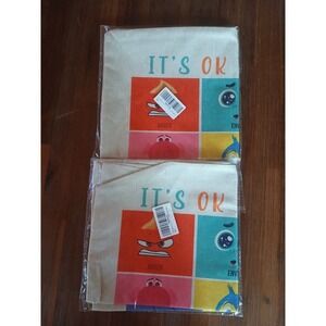 Set of‎ 2 Inside Out 2 Pillow Case Burlap/canvas 18 by 18" Tuocyerd Double-sided